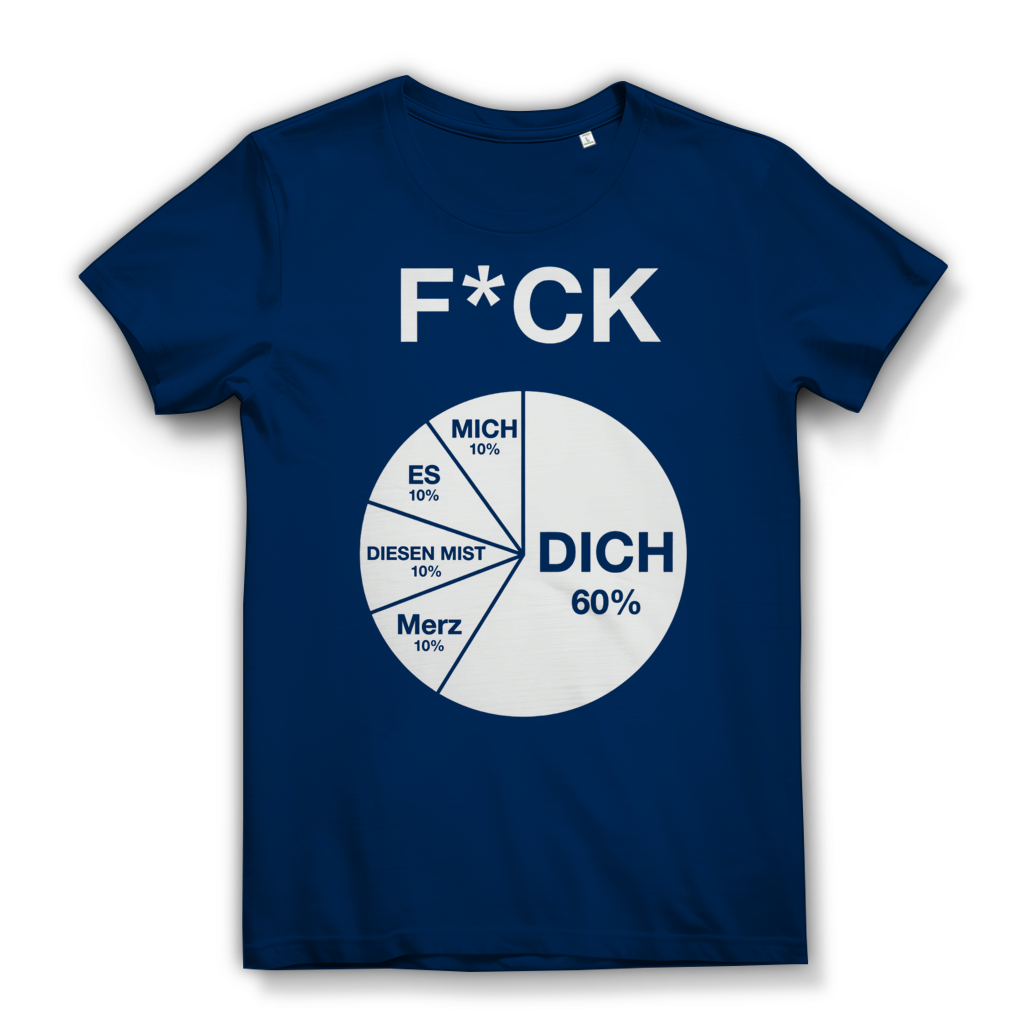 FICK DICH - Damen Premium Bio T-Shirt Navy