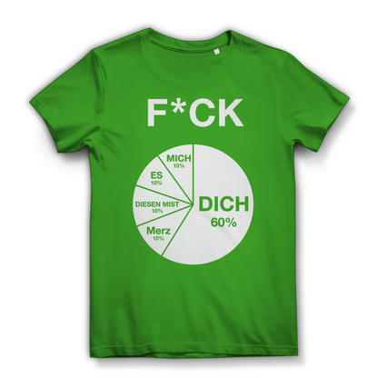 FICK DICH - Damen Premium Bio T-Shirt Real Green