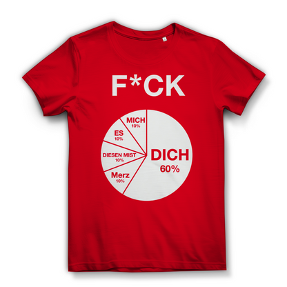 FICK DICH - Damen Premium Bio T-Shirt Red