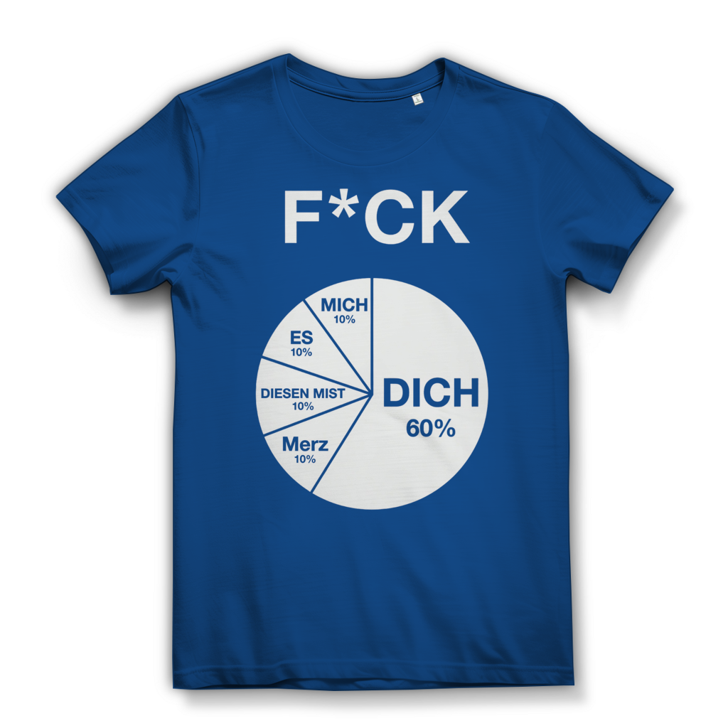 FICK DICH - Damen Premium Bio T-Shirt Royal Blue