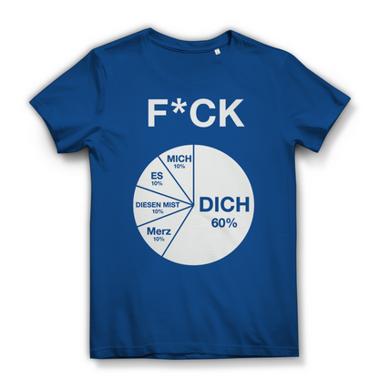 FICK DICH - Damen Premium Bio T-Shirt Royal Blue