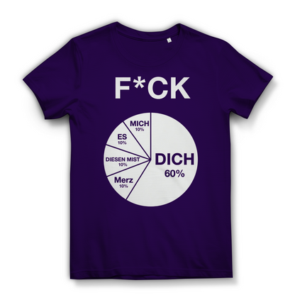 FICK DICH - Damen Premium Bio T-Shirt Urban Purple