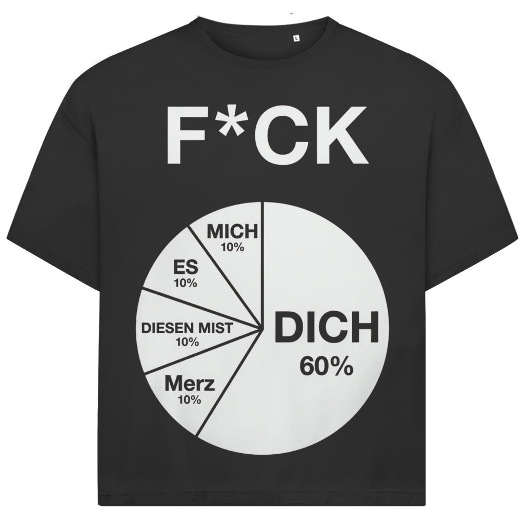 FICK DICH - Jack and Jones Oversize T-Shirt Black