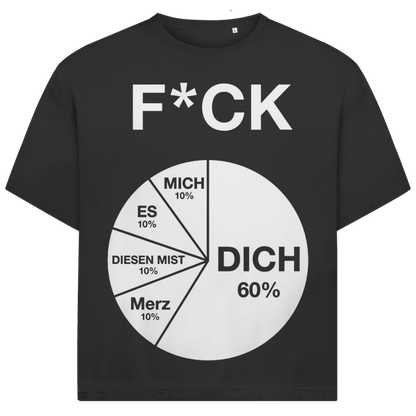 FICK DICH - Jack and Jones Oversize T-Shirt Black