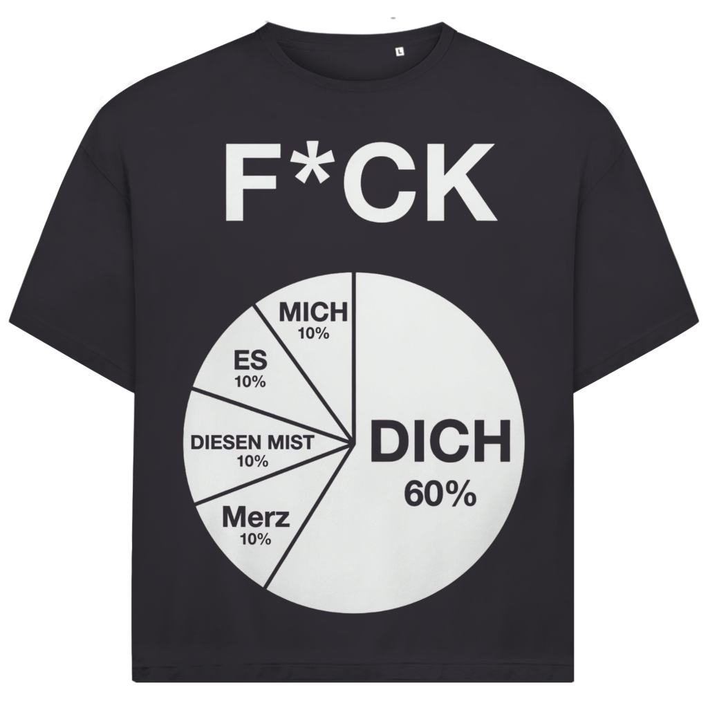 FICK DICH - Jack and Jones Oversize T-Shirt Asphalt
