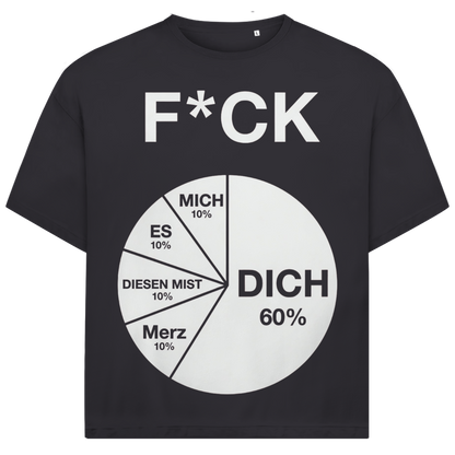 FICK DICH - Jack and Jones Oversize T-Shirt Asphalt