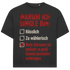 Warum ich Single bin mein Schwanz ist zu groß - Jack and Jones Oversize T-Shirt Black