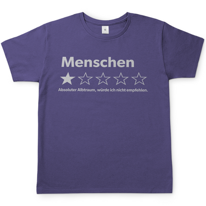Menschen absoluter Albtraum würde ich nicht empfehlen - Herren T-Shirt Millennial Lilac