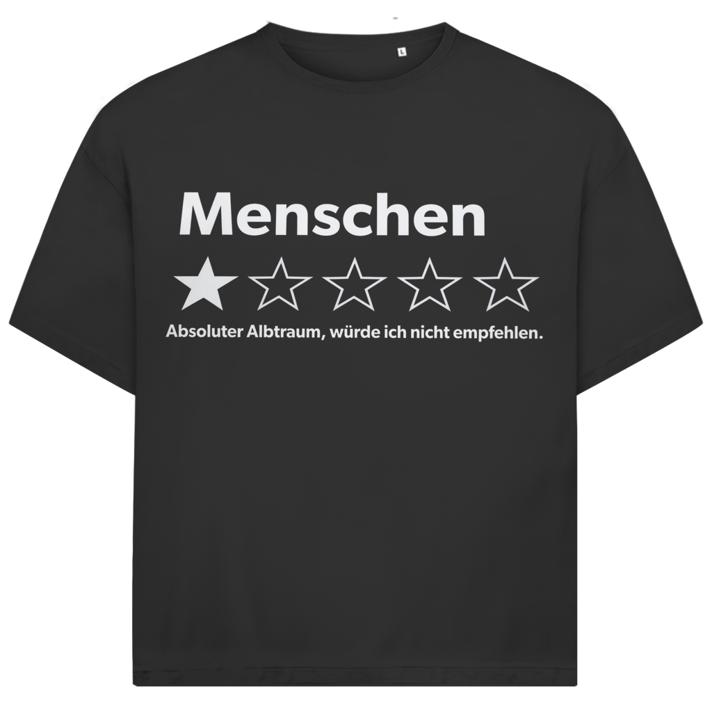 Menschen absoluter Albtraum würde ich nicht empfehlen - Jack and Jones Oversize T-Shirt Black
