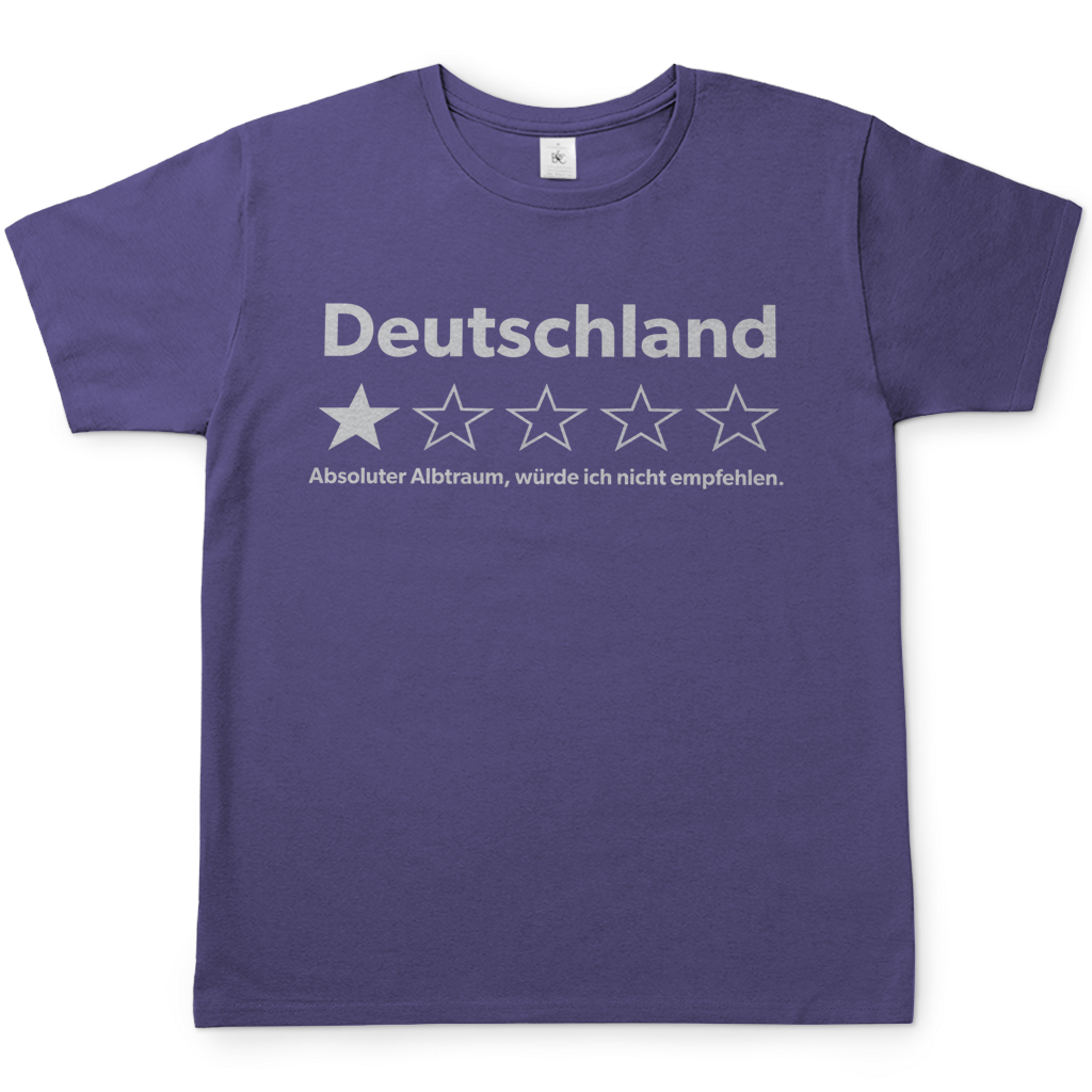 Deutschland 1 Stern absoluter Albtraum - Herren T-Shirt Millennial Lilac