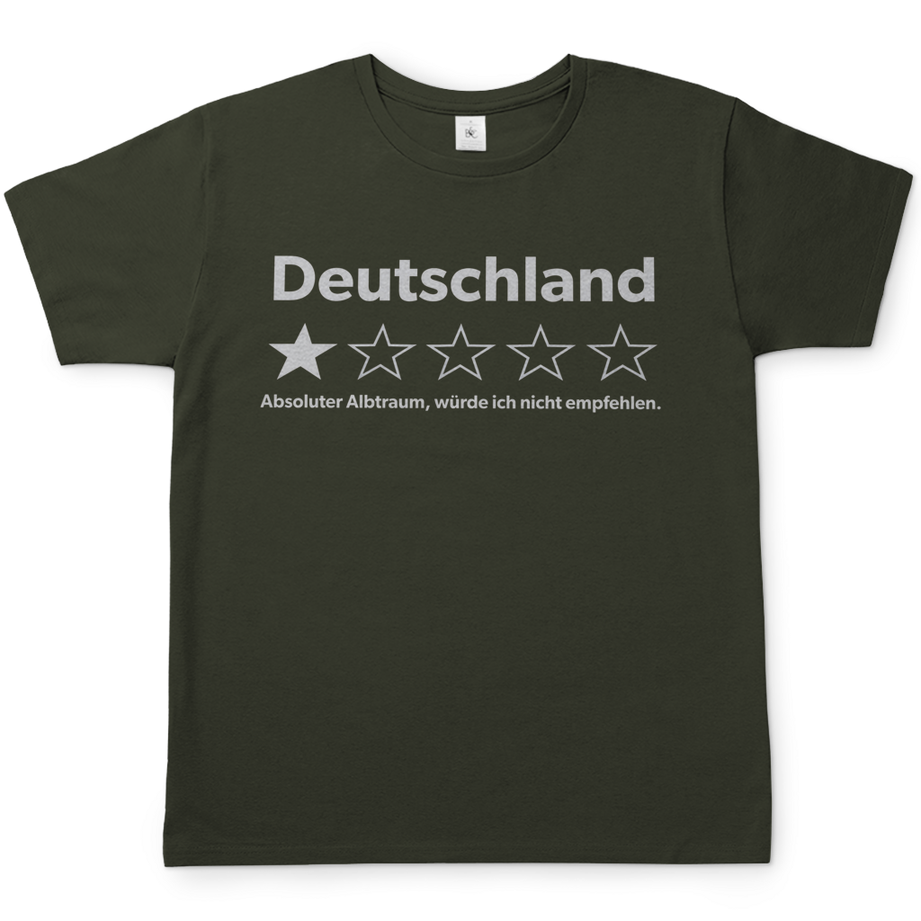 Deutschland 1 Stern absoluter Albtraum - Herren T-Shirt Urban Khaki