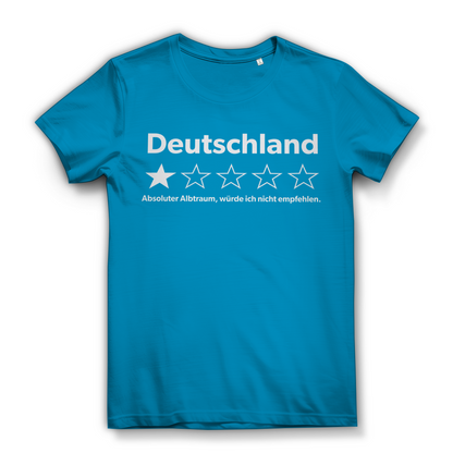 Deutschland 1 Stern absoluter Albtraum - Damen Premium Bio T-Shirt Atoll