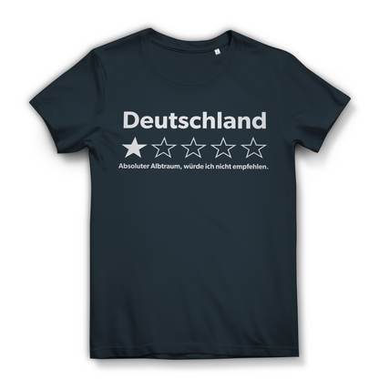 Deutschland 1 Stern absoluter Albtraum - Damen Premium Bio T-Shirt Dark Grey