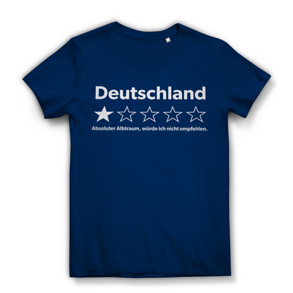 Deutschland 1 Stern absoluter Albtraum - Damen Premium Bio T-Shirt Navy