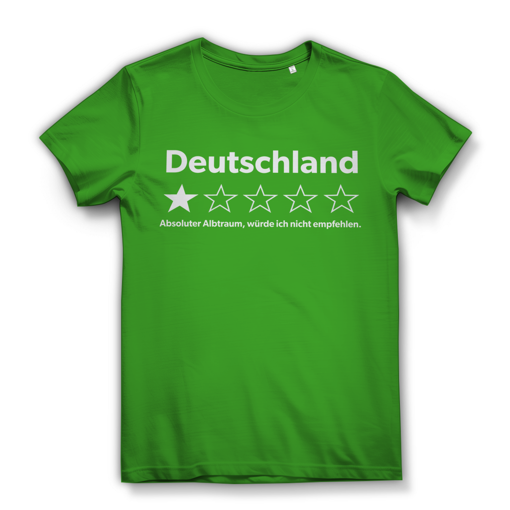 Deutschland 1 Stern absoluter Albtraum - Damen Premium Bio T-Shirt Real Green