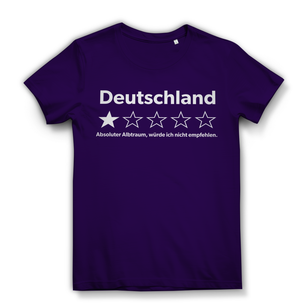 Deutschland 1 Stern absoluter Albtraum - Damen Premium Bio T-Shirt Urban Purple
