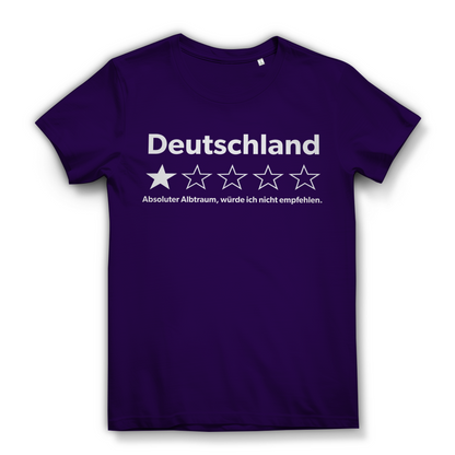 Deutschland 1 Stern absoluter Albtraum - Damen Premium Bio T-Shirt Urban Purple