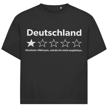 Deutschland 1 Stern absoluter Albtraum - Jack and Jones Oversize T-Shirt Black