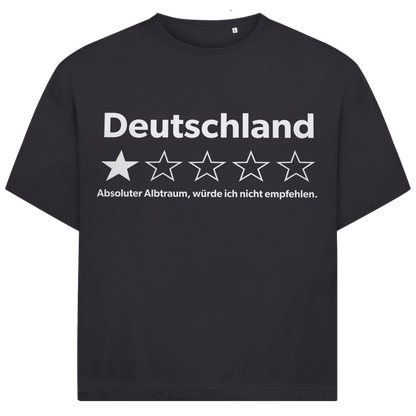 Deutschland 1 Stern absoluter Albtraum - Jack and Jones Oversize T-Shirt Asphalt