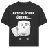 ARSCHLÖCHER. ÜBERALL. - Jack and Jones Oversize T-Shirt Black