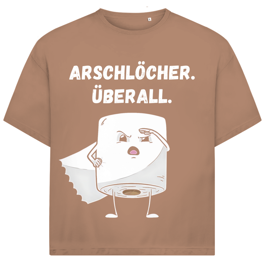 ARSCHLÖCHER. ÜBERALL. - Jack and Jones Oversize T-Shirt