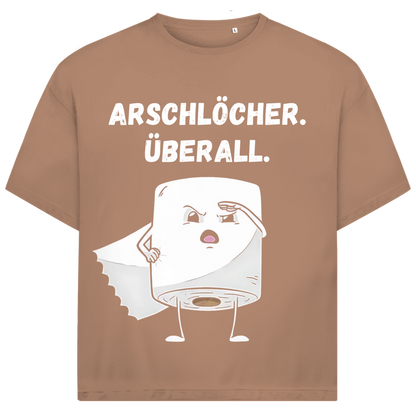 ARSCHLÖCHER. ÜBERALL. - Jack and Jones Oversize T-Shirt