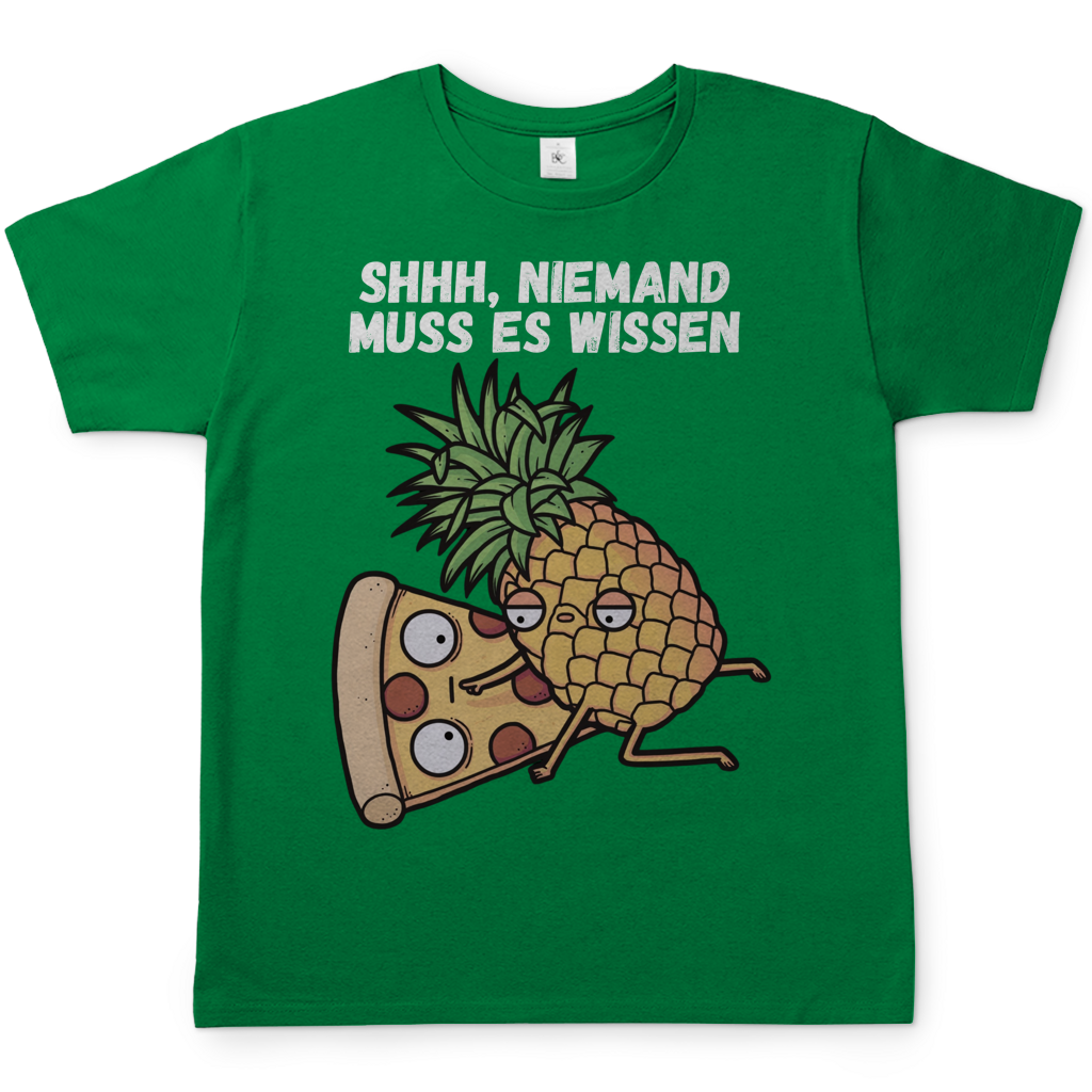 Pizza Hawaii Shhh niemand muss es wissen - Herren T-Shirt Kelly Green