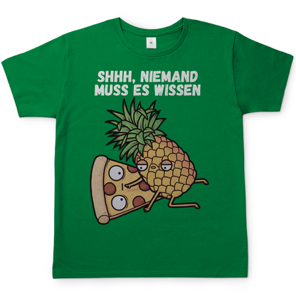 Pizza Hawaii Shhh niemand muss es wissen - Herren T-Shirt Kelly Green