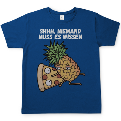 Pizza Hawaii Shhh niemand muss es wissen - Herren T-Shirt Royal Blue