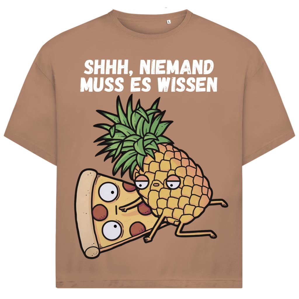 Pizza Hawaii Shhh niemand muss es wissen - Jack and Jones Oversize T-Shirt