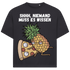 Pizza Hawaii Shhh niemand muss es wissen - Jack and Jones Oversize T-Shirt Asphalt