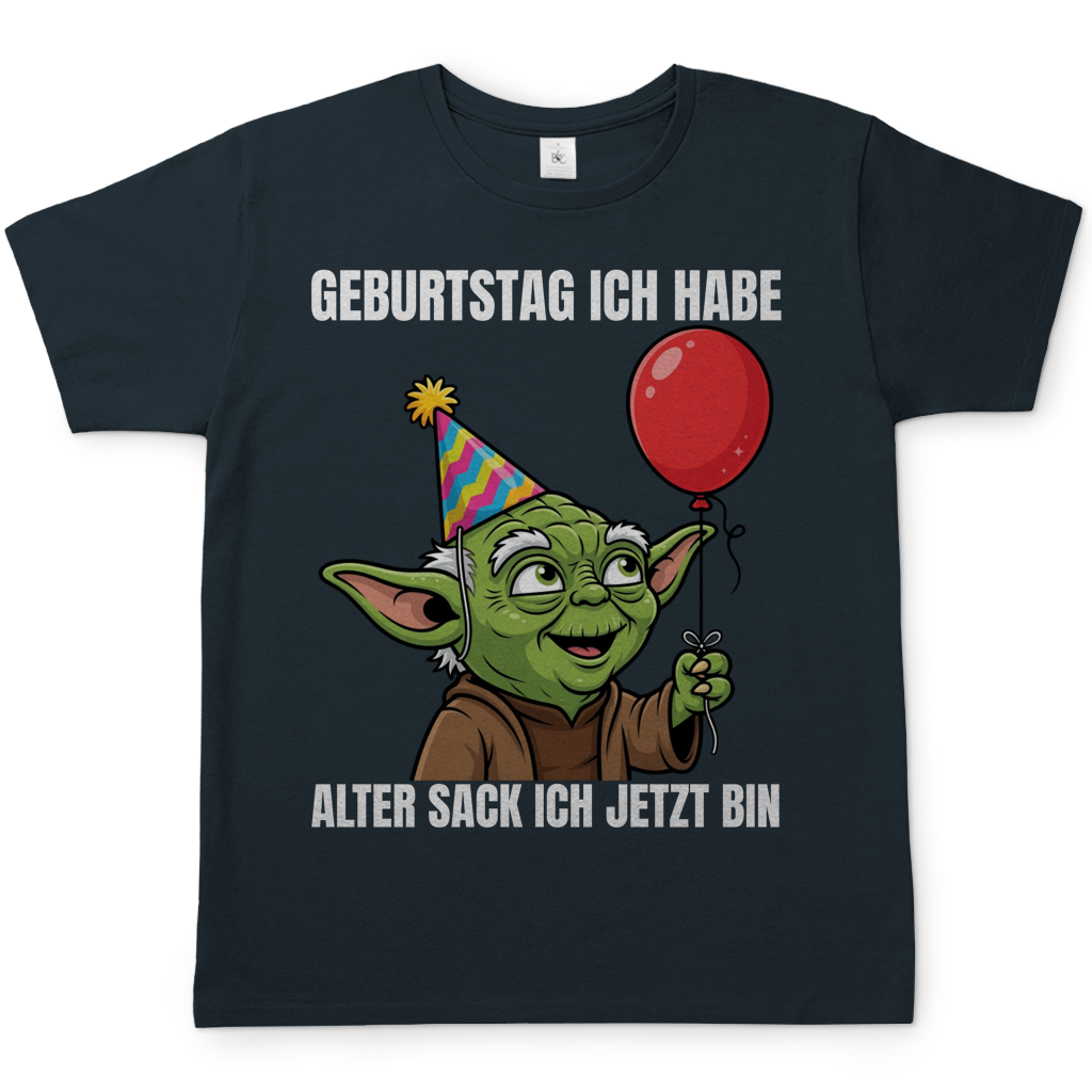 Geburtstag ich habe alter Sack ich jetzt bin Meister Yoda - Herren T-Shirt Dark Grey Solid