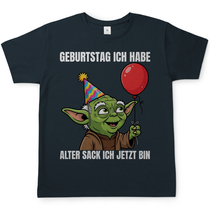 Geburtstag ich habe alter Sack ich jetzt bin Meister Yoda - Herren T-Shirt Dark Grey Solid