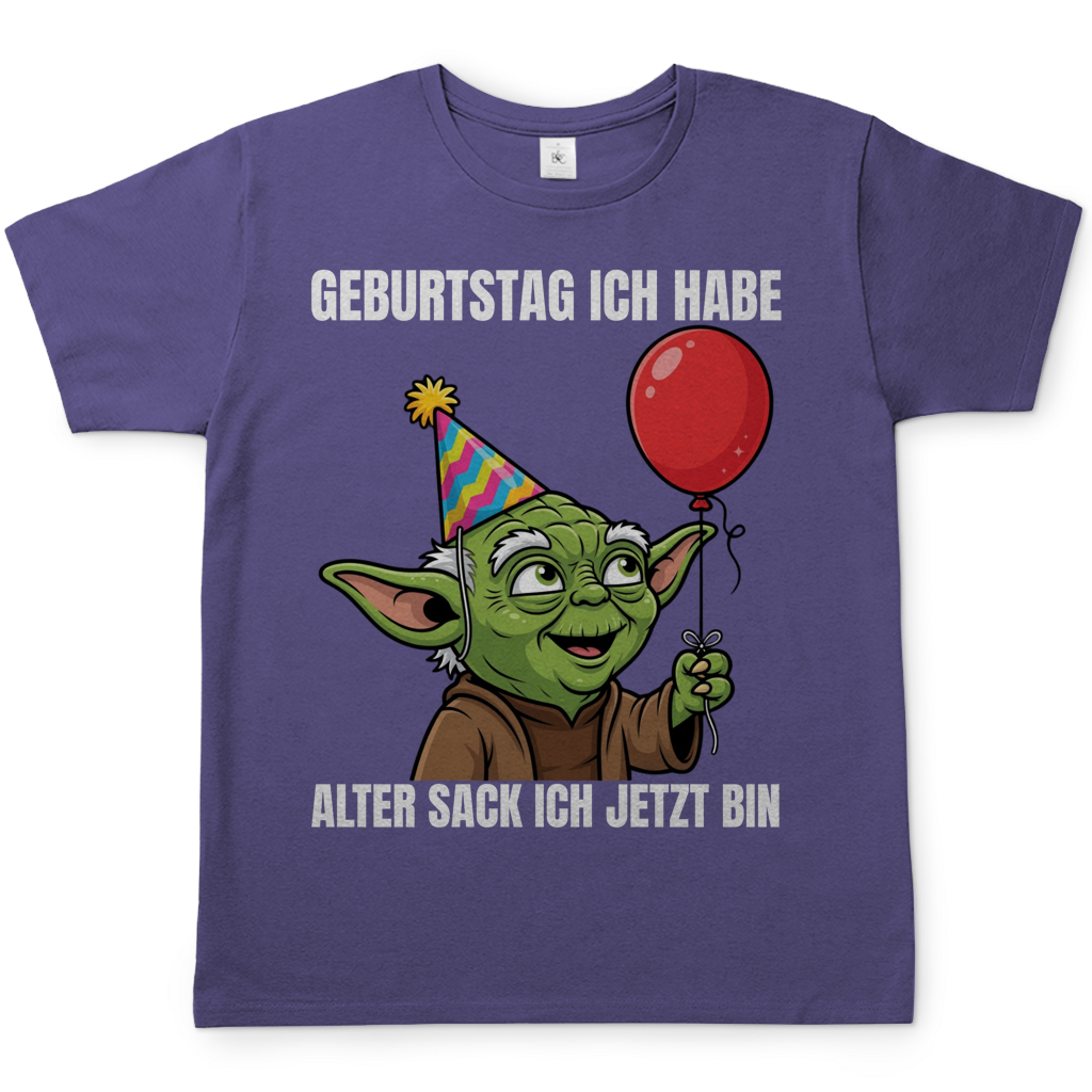 Geburtstag ich habe alter Sack ich jetzt bin Meister Yoda - Herren T-Shirt Millennial Lilac