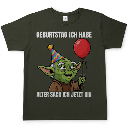 Geburtstag ich habe alter Sack ich jetzt bin Meister Yoda - Herren T-Shirt Urban Khaki