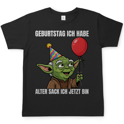 Geburtstag ich habe alter Sack ich jetzt bin Meister Yoda - Herren T-Shirt Black