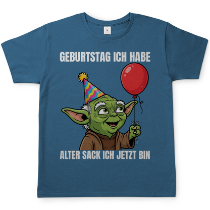 Geburtstag ich habe alter Sack ich jetzt bin Meister Yoda - Herren T-Shirt Stone Blue