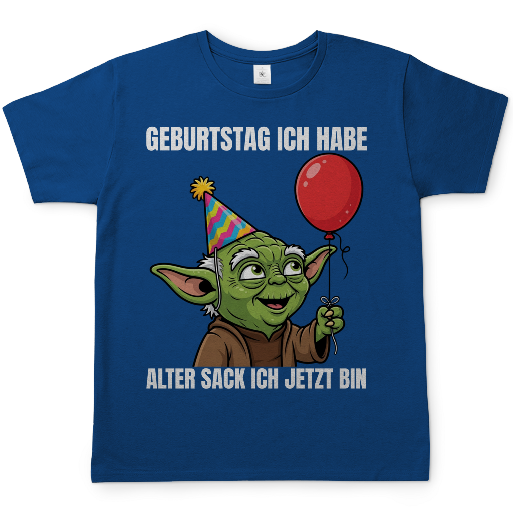 Geburtstag ich habe alter Sack ich jetzt bin Meister Yoda - Herren T-Shirt Royal Blue
