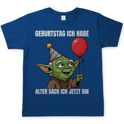 Geburtstag ich habe alter Sack ich jetzt bin Meister Yoda - Herren T-Shirt Royal Blue