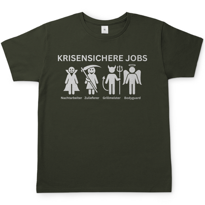 Krisensichere Jobs - Herren T-Shirt Urban Khaki
