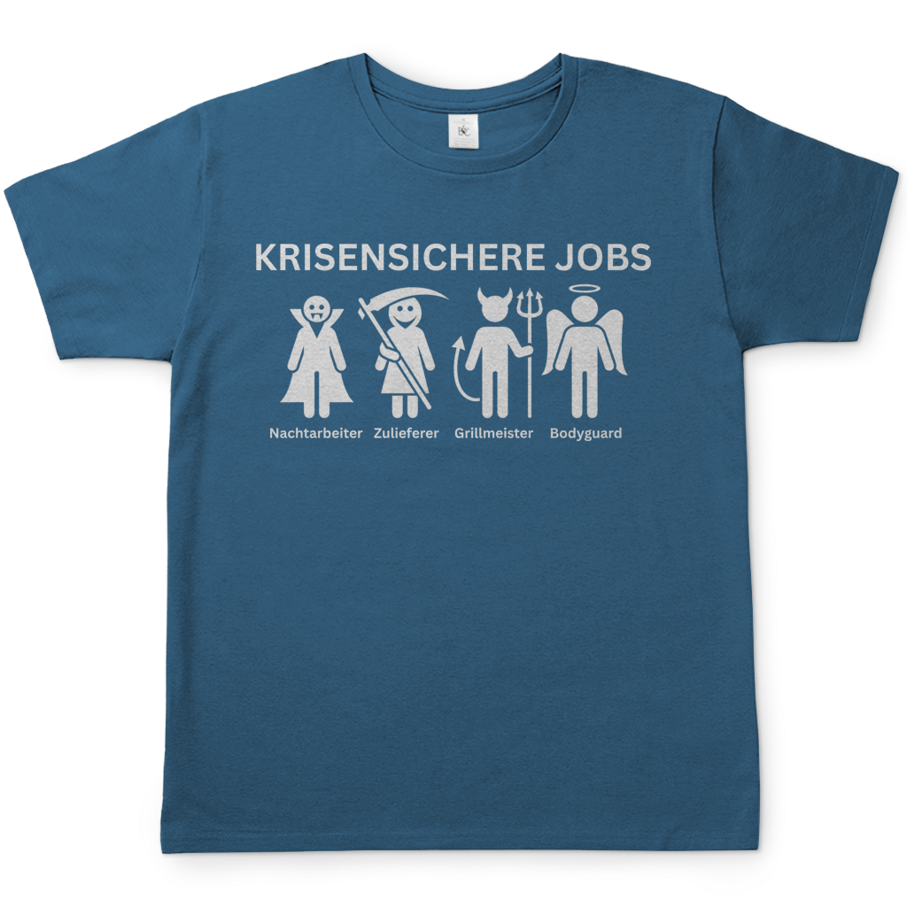 Krisensichere Jobs - Herren T-Shirt Stone Blue