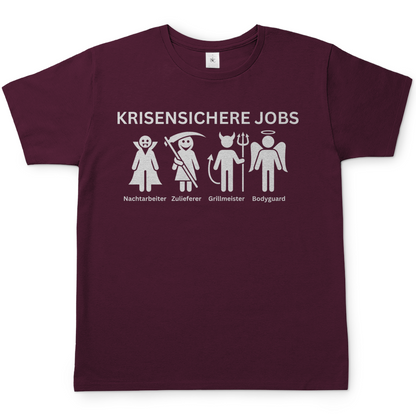 Krisensichere Jobs - Herren T-Shirt Burgundy