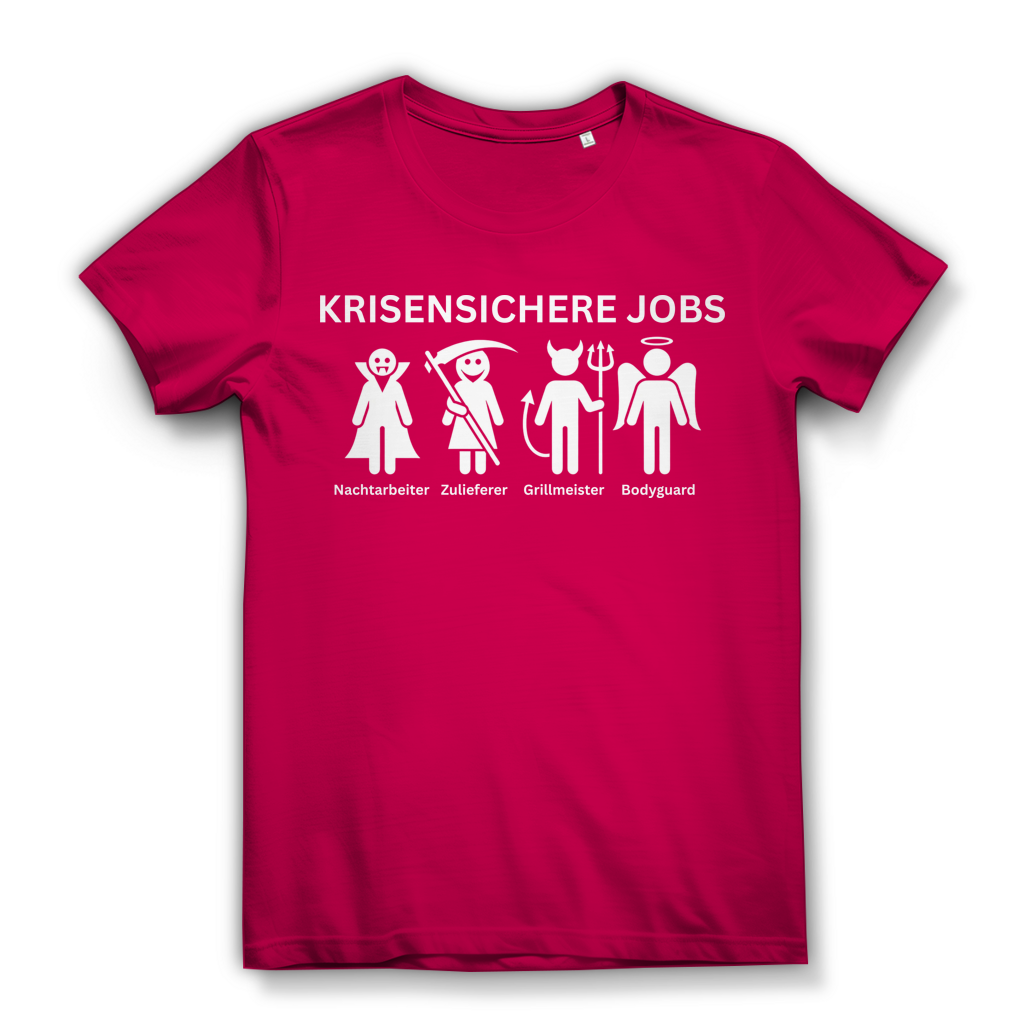 Krisensichere Jobs - Damen Premium Bio T-Shirt Fuchsia