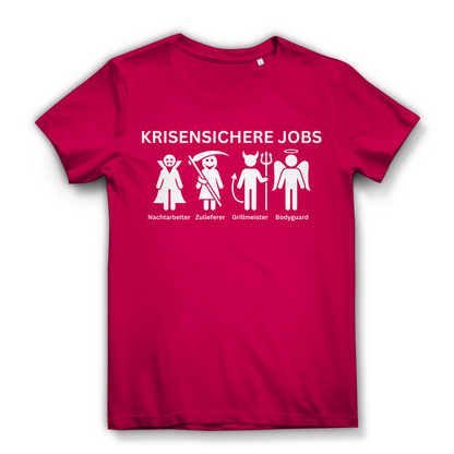 Krisensichere Jobs - Damen Premium Bio T-Shirt Fuchsia