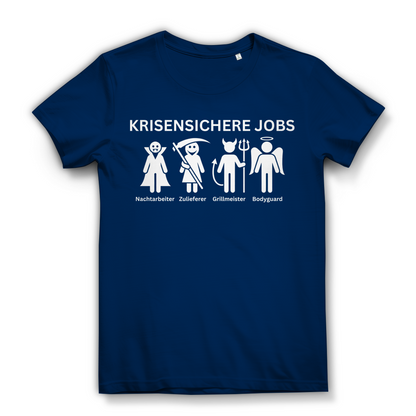 Krisensichere Jobs - Damen Premium Bio T-Shirt Navy