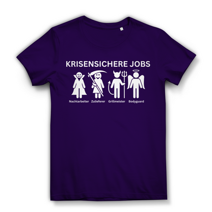 Krisensichere Jobs - Damen Premium Bio T-Shirt Urban Purple