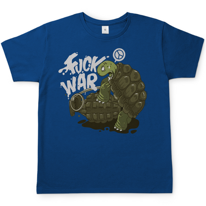 Fuck War Schildkröte Turtle - Herren T-Shirt Royal Blue