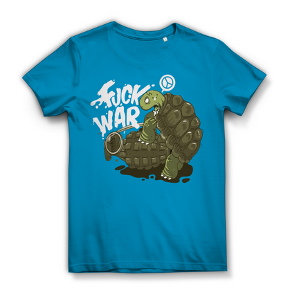 Fuck War Schildkröte Turtle - Damen Premium Bio T-Shirt Atoll