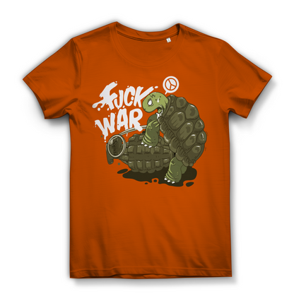 Fuck War Schildkröte Turtle - Damen Premium Bio T-Shirt Urban Orange