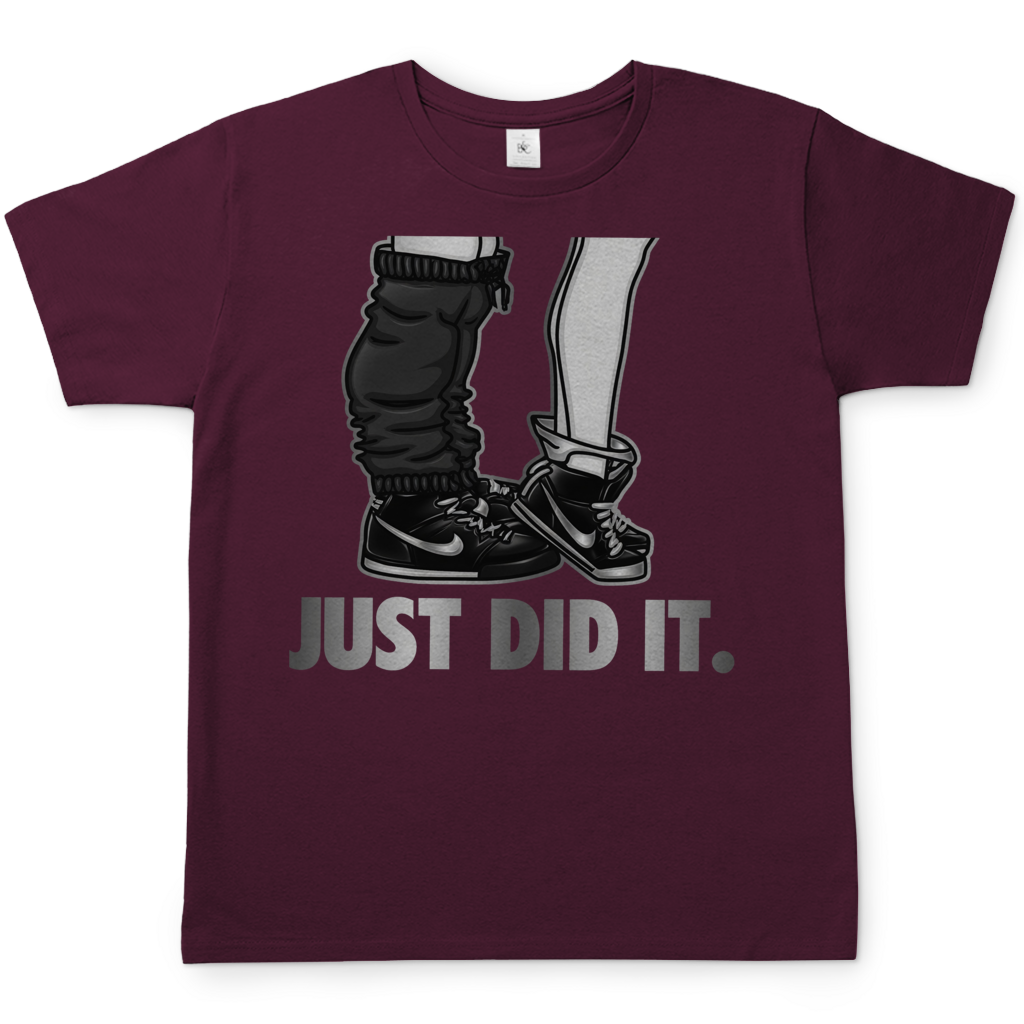 JUST DID IT - Herren T-Shirt Burgundy